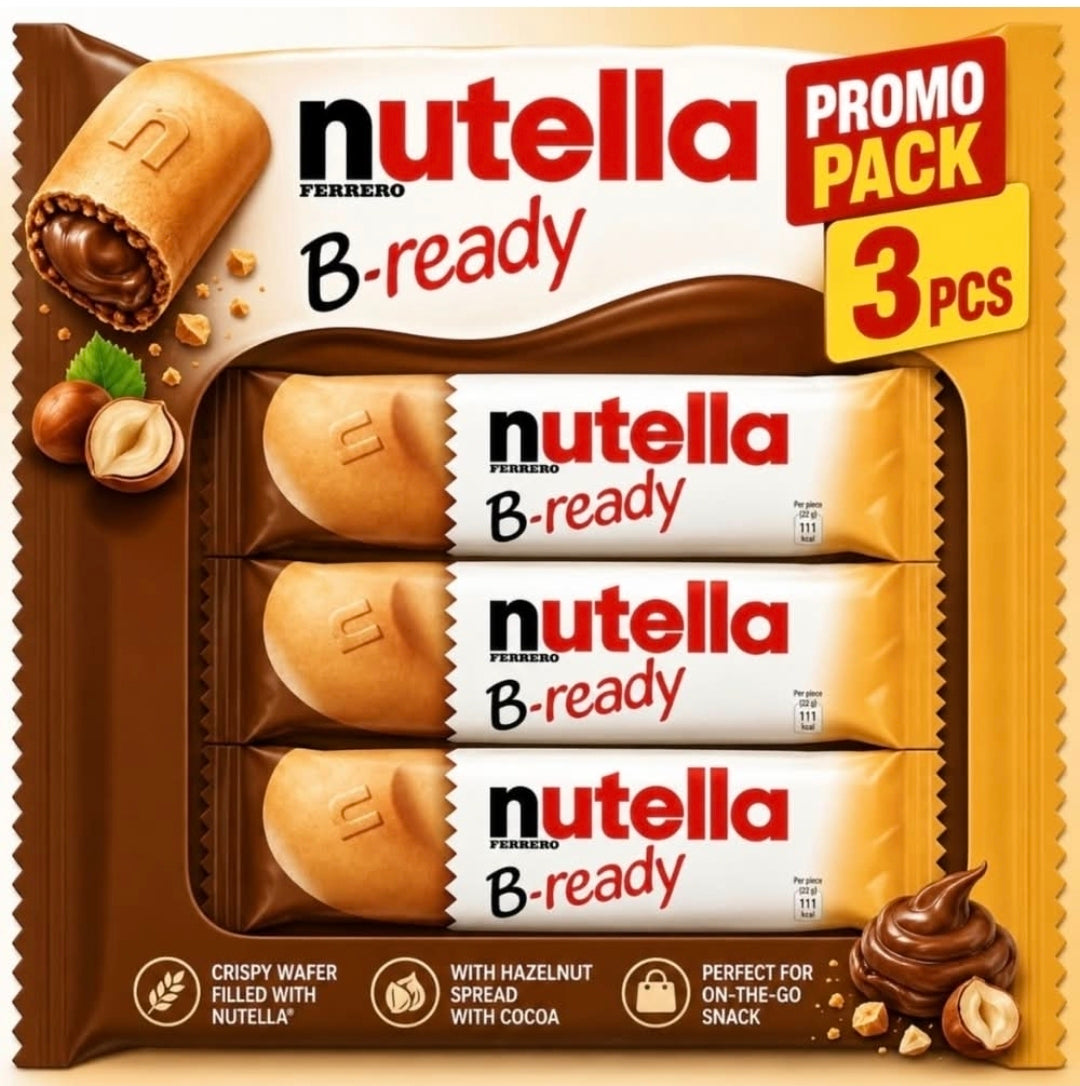 Nutella be ready chocolate biscuit 22g*3