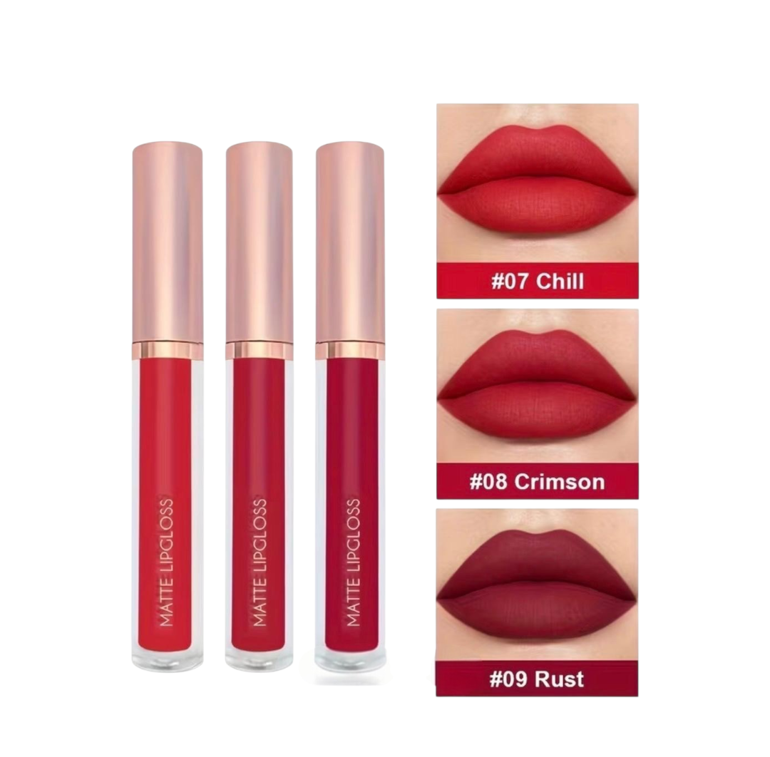 Matte lip gloss 3pc pack