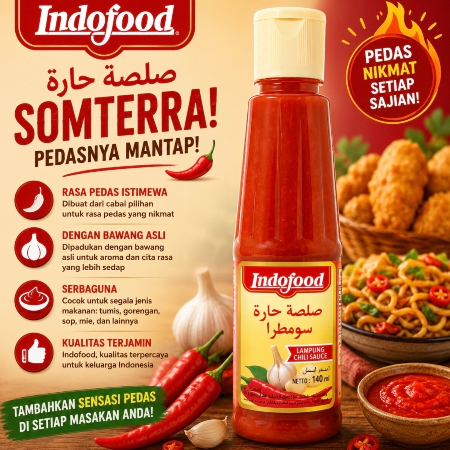 Indofood Lampung Chili Sauce 140 ml