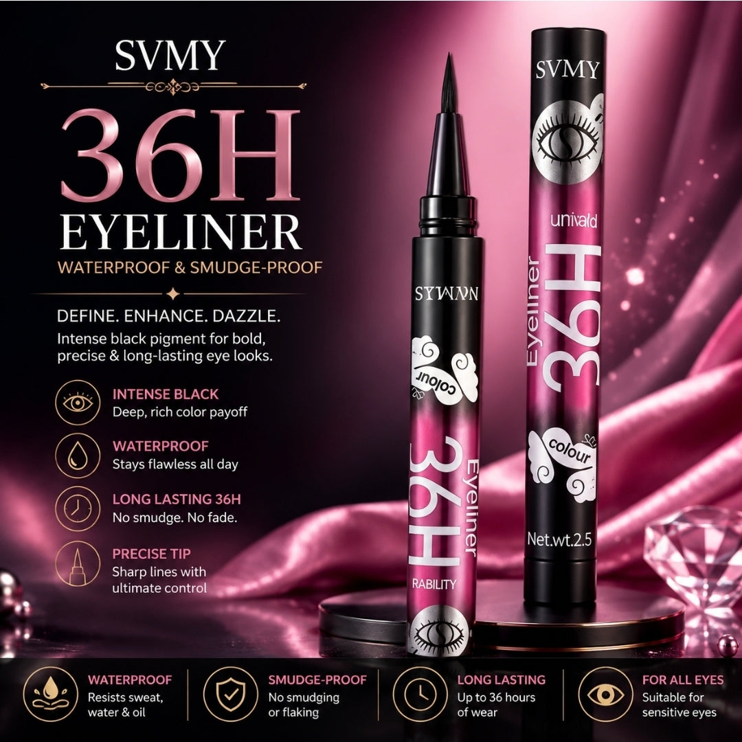 4D Waterproof & Sweatproof Black Eyeliner
