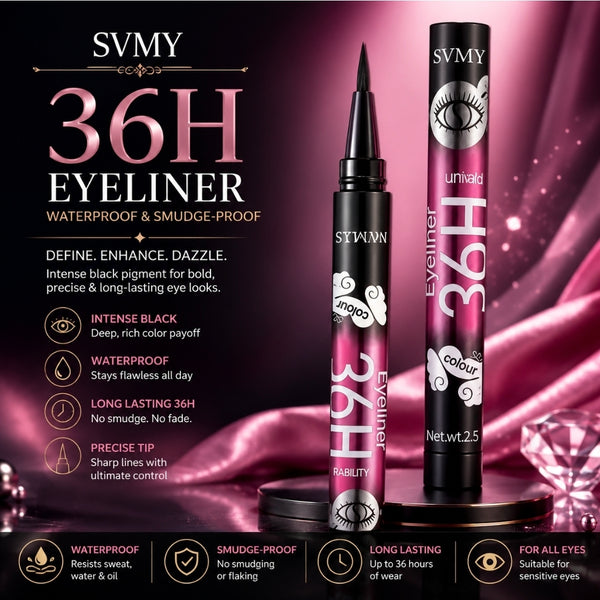 4D Waterproof & Sweatproof Black Eyeliner