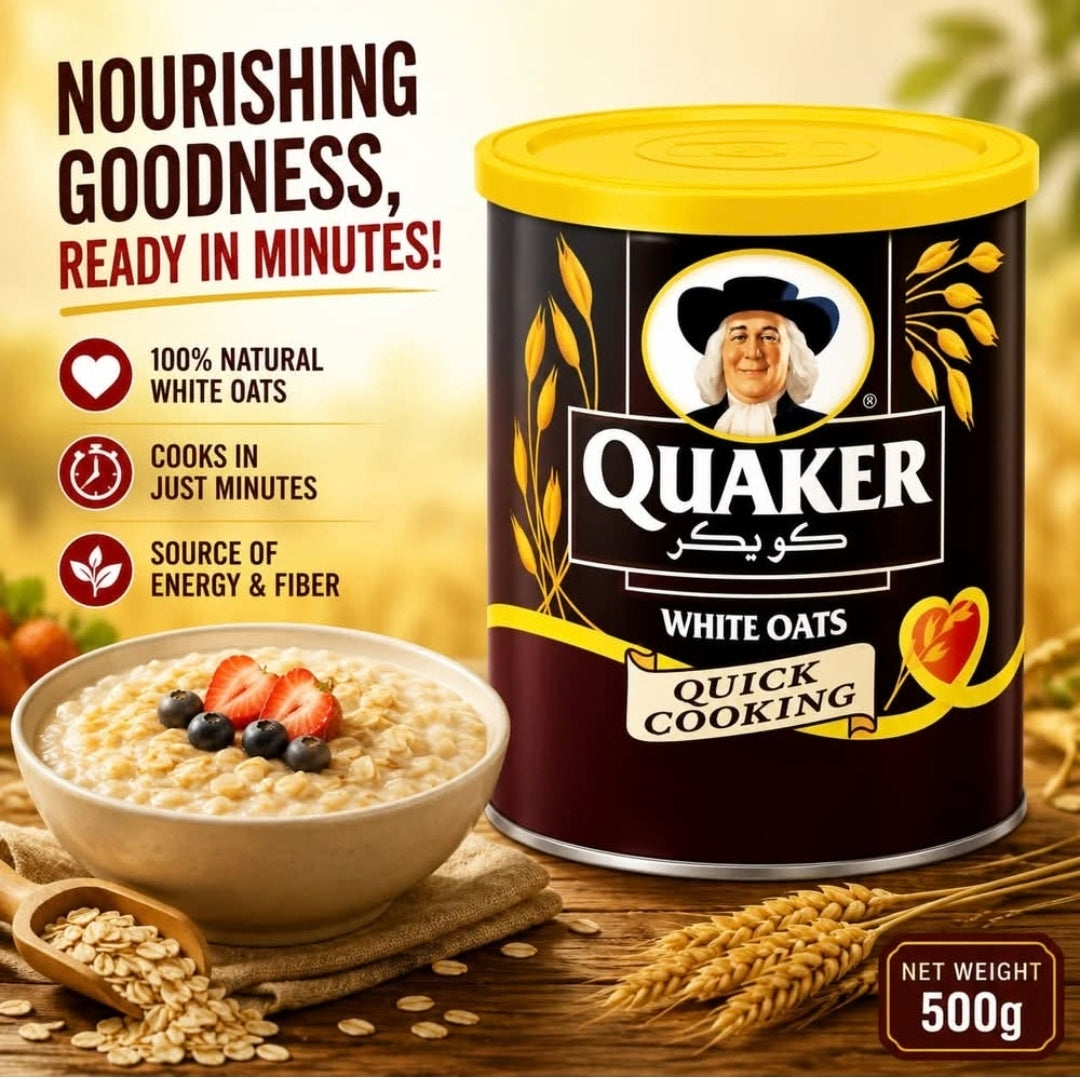 Quaker White Oats, 500g