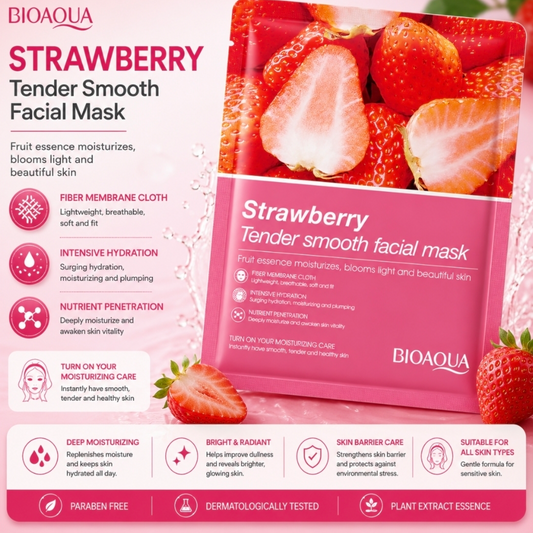 Bioaqua Strawberry Tender smooth facial mask