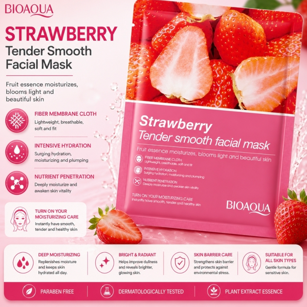 Bioaqua Strawberry Tender smooth facial mask