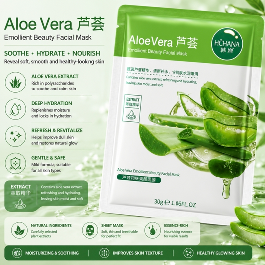 AloeVera Emollient Beauty Facial Mask