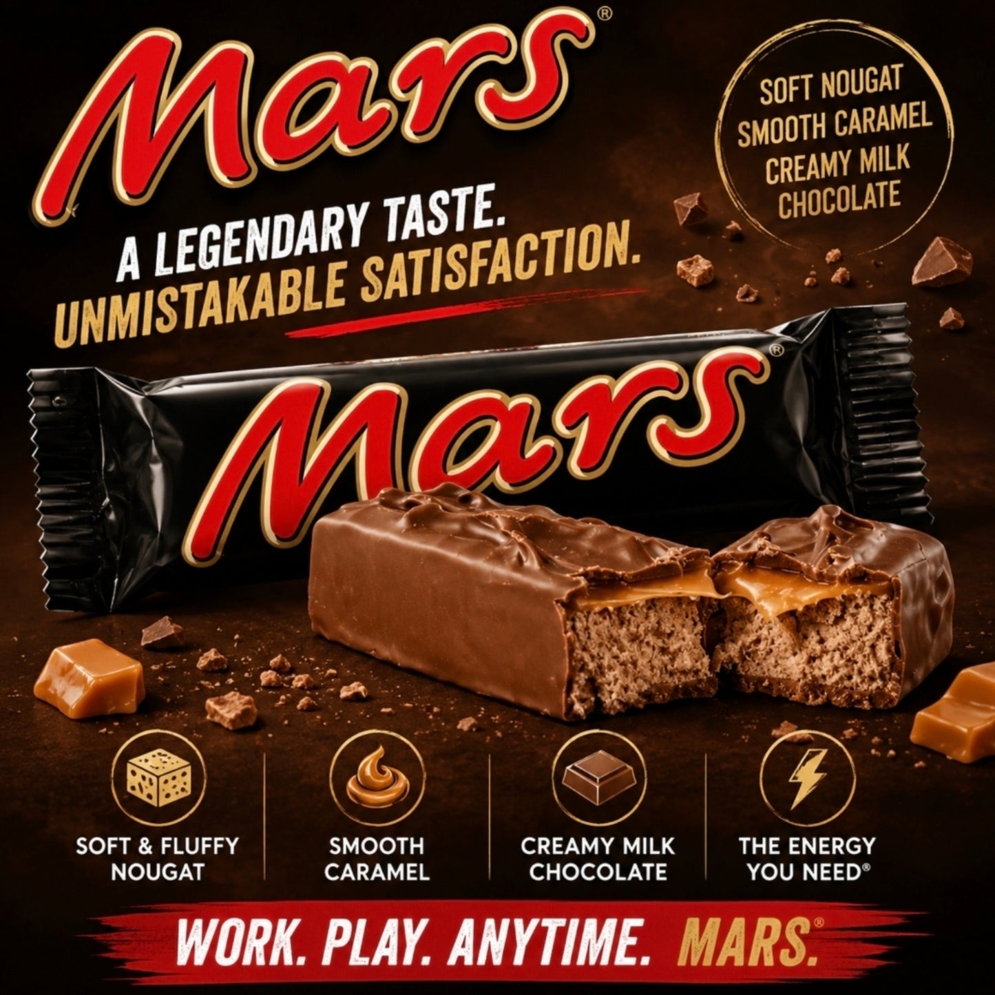 Mars chocolate bar 50g