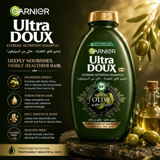 GARNIER ULTRA DOUX OLIVE OIL SHAMPOO 400ML