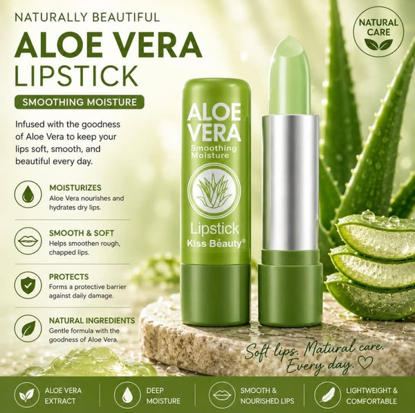 Aloe Vera Color-Changing Lip Balm- Long-Lasting, Non-Stick, Temperature Sensitive Jelly Lipstick for All Skin Types