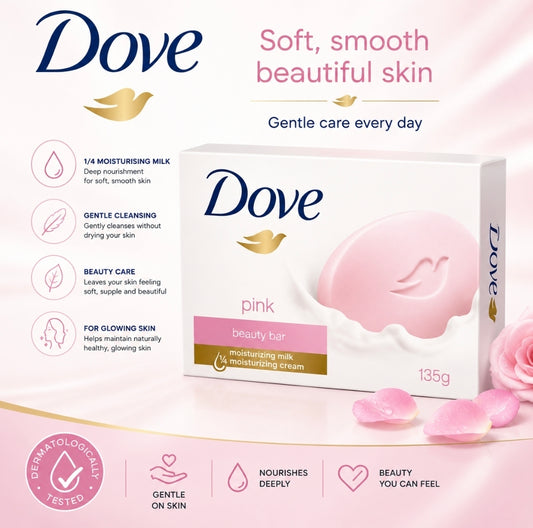 Dove Beauty Cream Bar Pink 125g