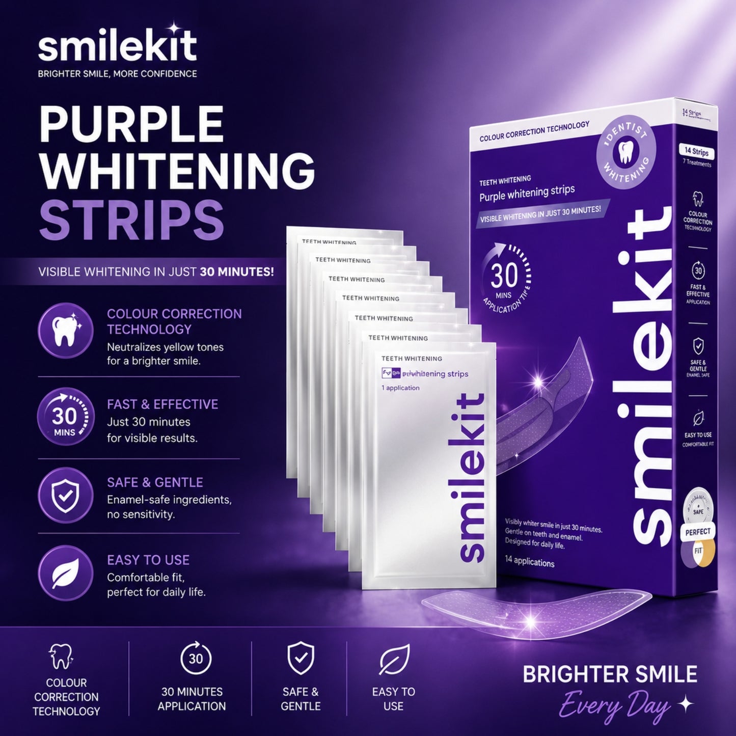 Whitening smile kit