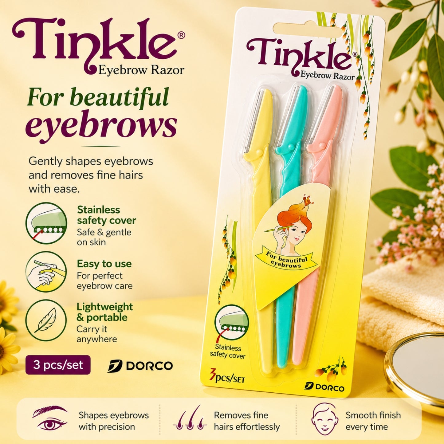 Tinkle razor 3pcs
