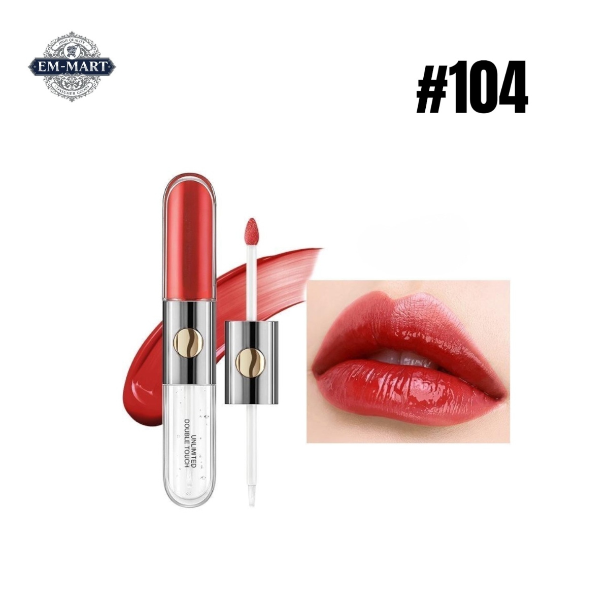 LAREEN LIPSTIK 104# UNLIMITED DOUBLETOUCH
