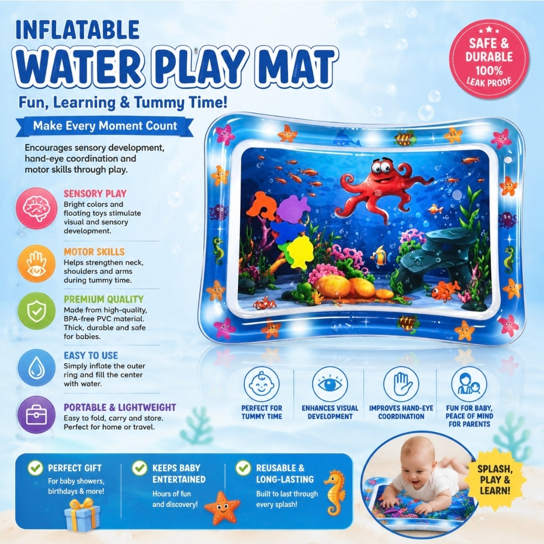 Summer Baby Water Mat Inflatable Cushion Infant Toddler Water