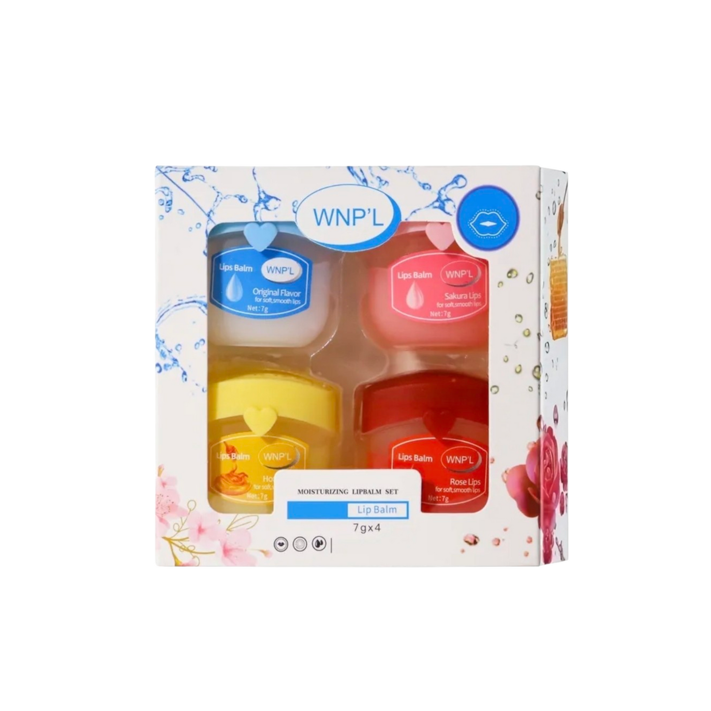 4pcs moisturizina lip balm set keep all day moisture for dry lips