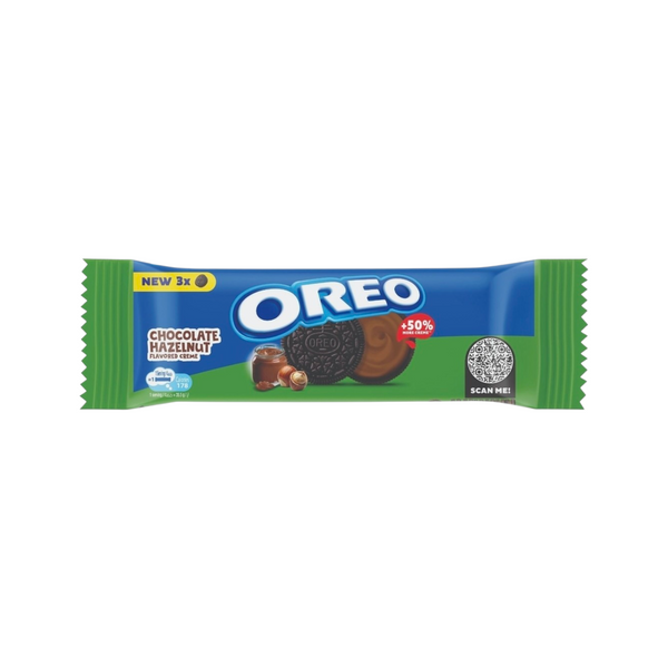 Oreo Chocolate Hazelnut Cream Flavored Sandwich Biscuit, 35.5g