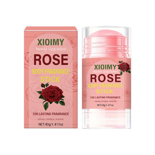 Xioimy Rose Body Fragrance Stick - Unisex Adult Deodorant, 1.411oz - Odor Eliminator with 72Hrs