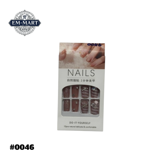 NAILS 12pcs natural delicate & comfortable 0046