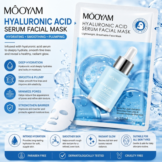 MOOYAM HYALURONIC ACID SERUM FACIAL MASK
