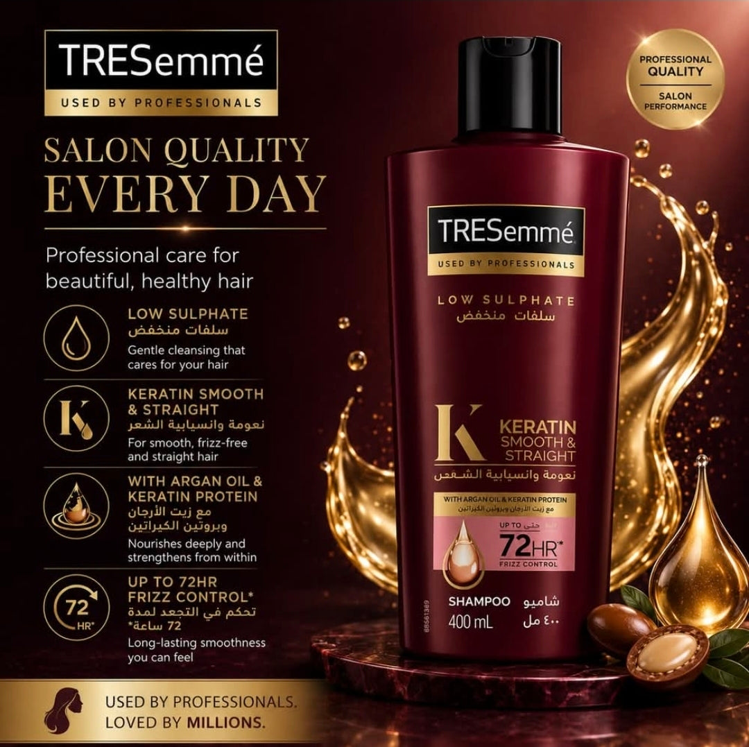 Tresemme Keratin Smooth Straight Shampoo 400mL