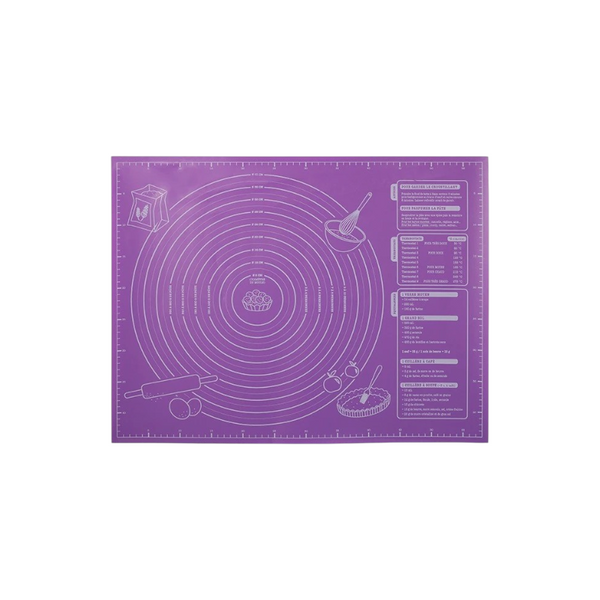 Purple EVA Non-Stick Baking Mat, Reusable and Easy to Clean, Suitable for Pastry, Dough Roll
