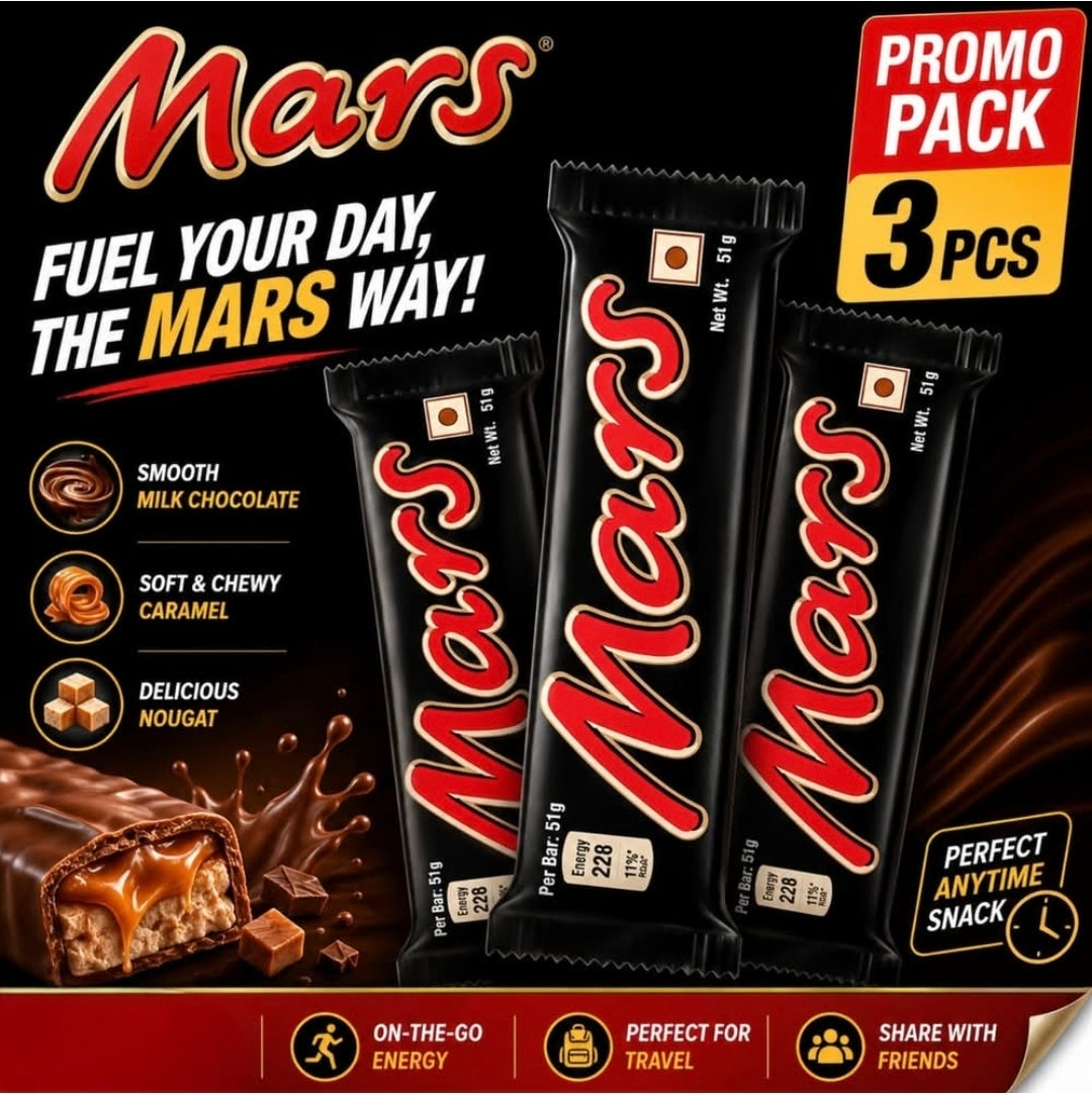 Mars chocolate bar 50q*3