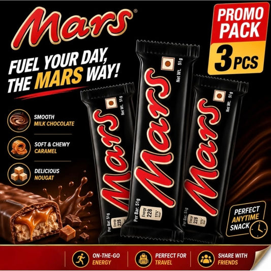 Mars chocolate bar 50q*3