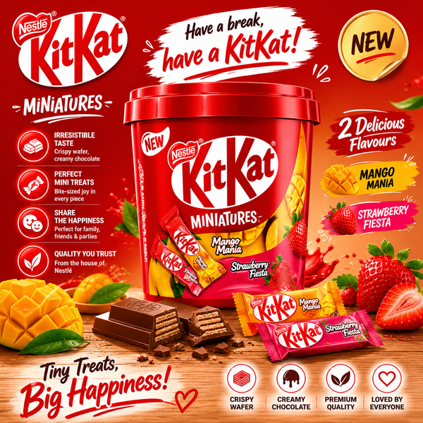 Nestle KitKat Miniatures Mango Mania & Strawberry Fiesta 74.9 g