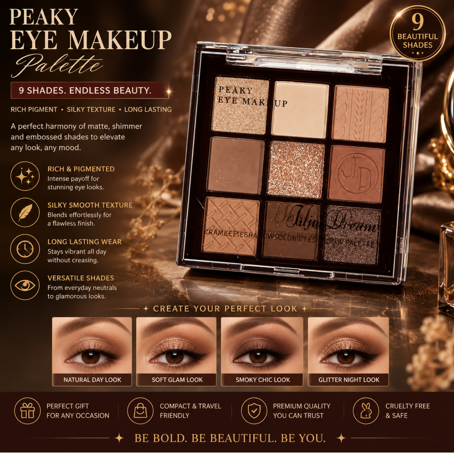 Play makup eyeshadow 9 color