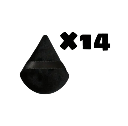 Triangle makeup sponges 14pc black